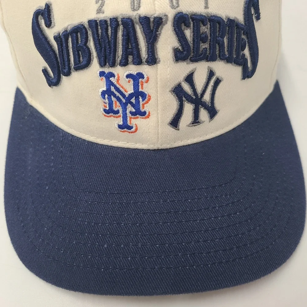 Vintage‎ New York Yankees Mets Hat Adjustable (Seems Small) 2001 Subway Series